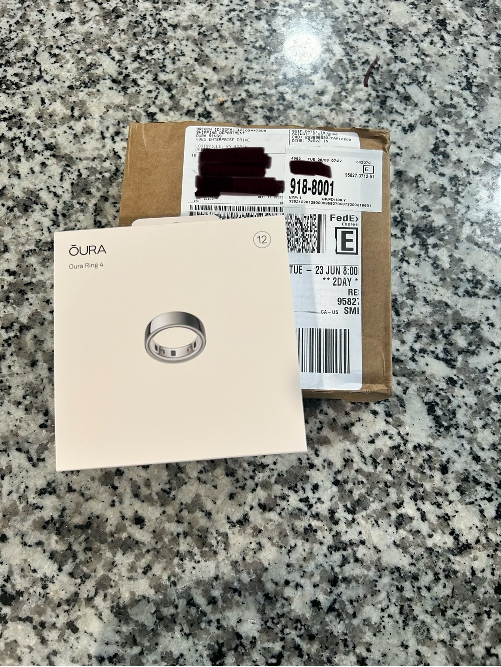 Oura ring gen 4 Silver size 12